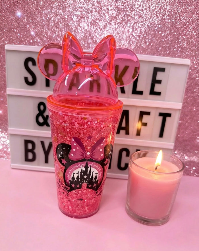 Snowglobe Minnie & Mickey Tumbler