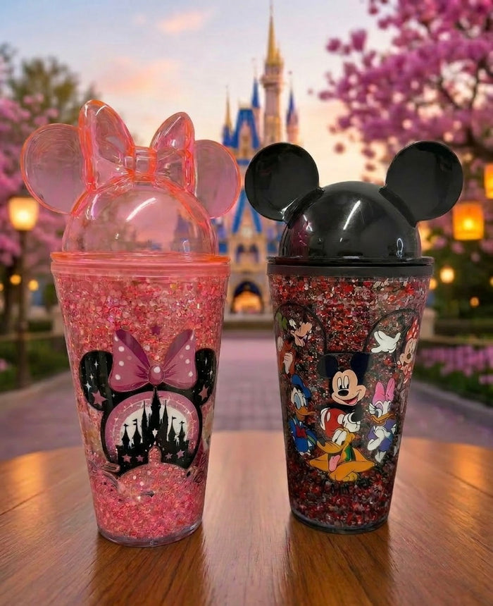 Snowglobe Minnie & Mickey Tumbler