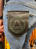Sober Pride Pocket Flag
