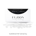 Soft Gel Tips | Almond Active Clear - 600pk | Fuzion Gel