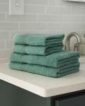 Soft Pure Cotton Towels - Aqua - Country Collection