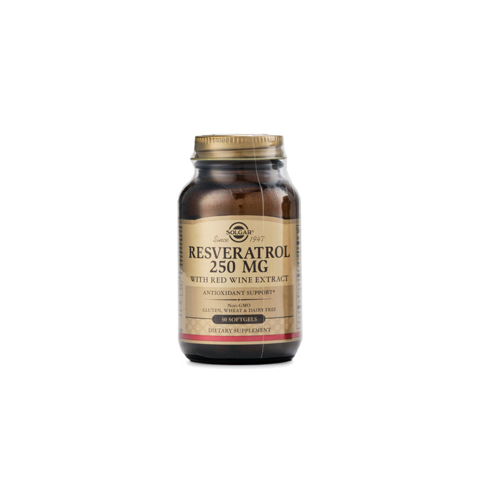 Solgar Resveratrol 250mg 30 Softgels