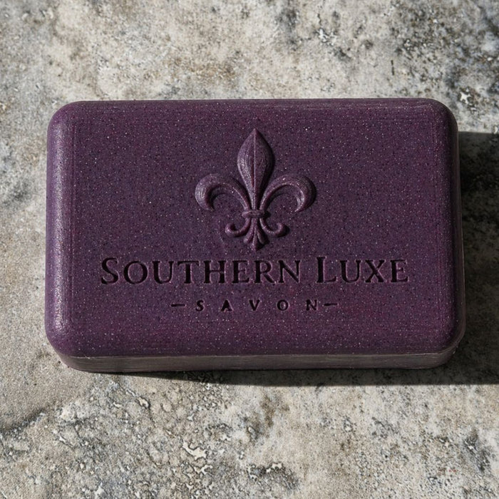 Spiritual Gangster luxury men's bath bar handcrafted with Rhassoul clay, tussah silk, and vitamin E by Southern Luxe Savon