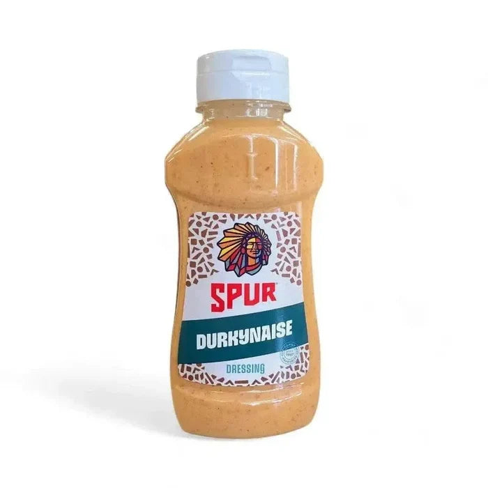 SPUR Durkynaise Sauce 300ml squeeze bottle with creamy, tangy smoky flavor and garlic