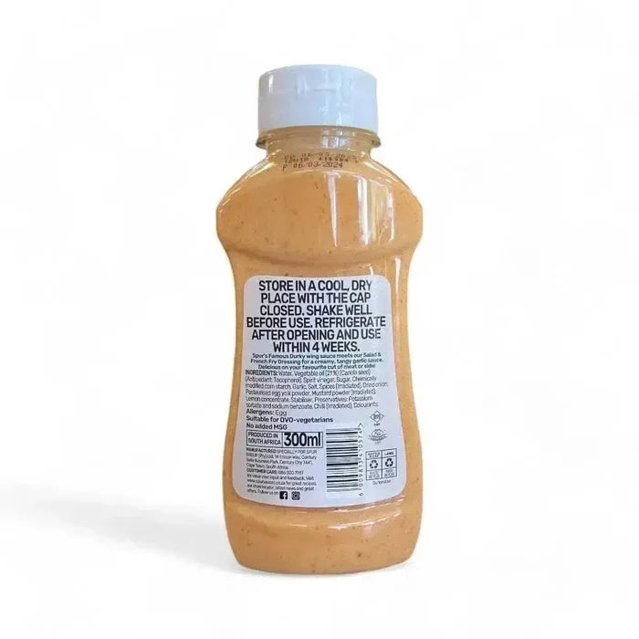SPUR Durkynaise Sauce 300ml squeeze bottle with creamy tangy garlic flavor