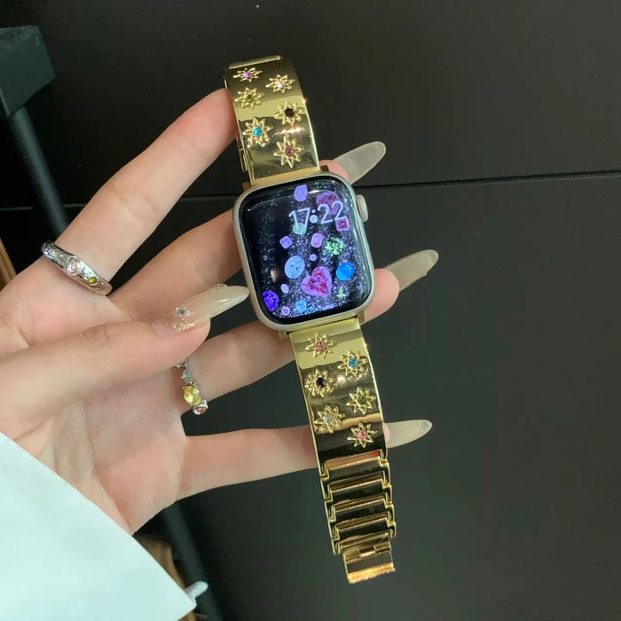 Starstruck Stainless Steel Link Band For Apple Watch Multiple Colors Available â Starstruck Stainless Steel Link Band â Sparkle Like the Night Sky â¨ Ready to make your wrist wishes come true?