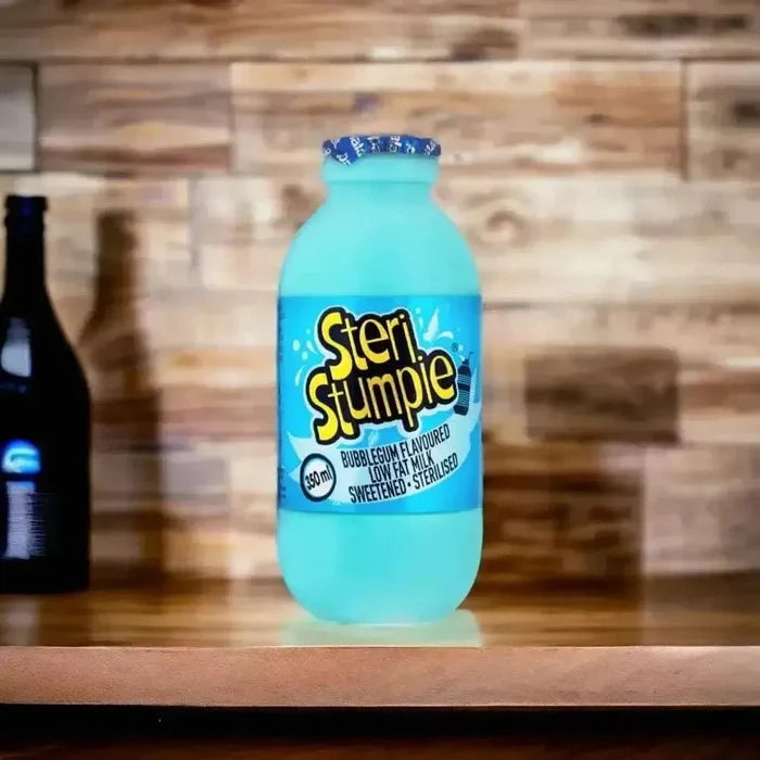Steri Stumpie Milk Bubblegum flavored 350ml bottle low fat no preservatives