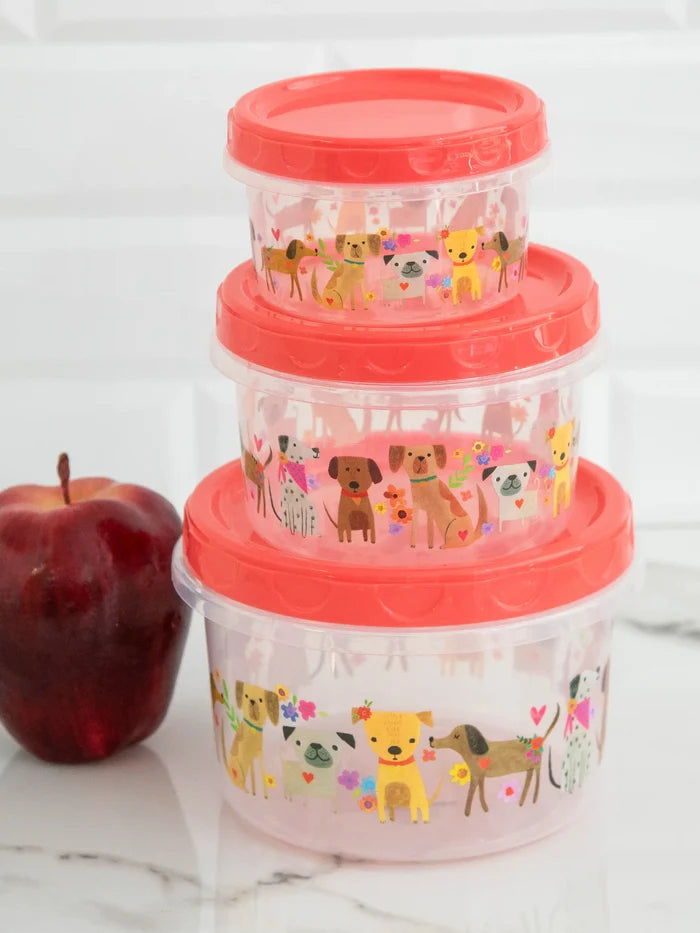 Storage Containers, Set of 3 - Dog-view 1
