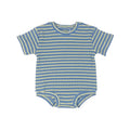 Striped Ribbed Organic Cotton Baby Romper