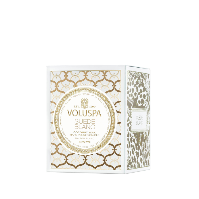 Suede Blanc 9.5oz Classic Candle