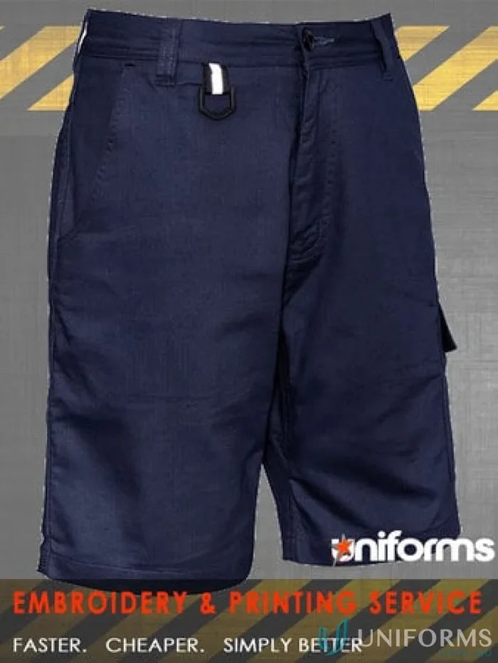 Navy blue Syzmik women’s rugged cooling vented shorts perfect for work or casual wear
