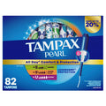 Tampax Pearl Tampons Trio Pack, Unscented - 82 Ct