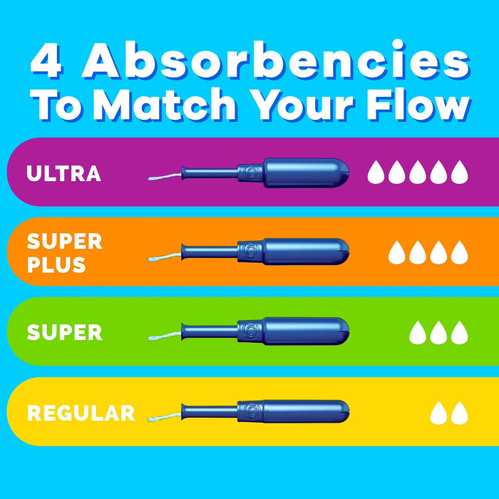 Tampax Pearl Tampons Trio Pack, Unscented - 82 Ct