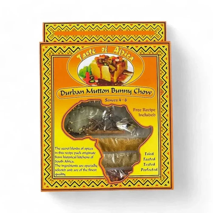 Taste of Africa Durban Mutton Bunny Chow spice mix 60g for authentic South African curry meal