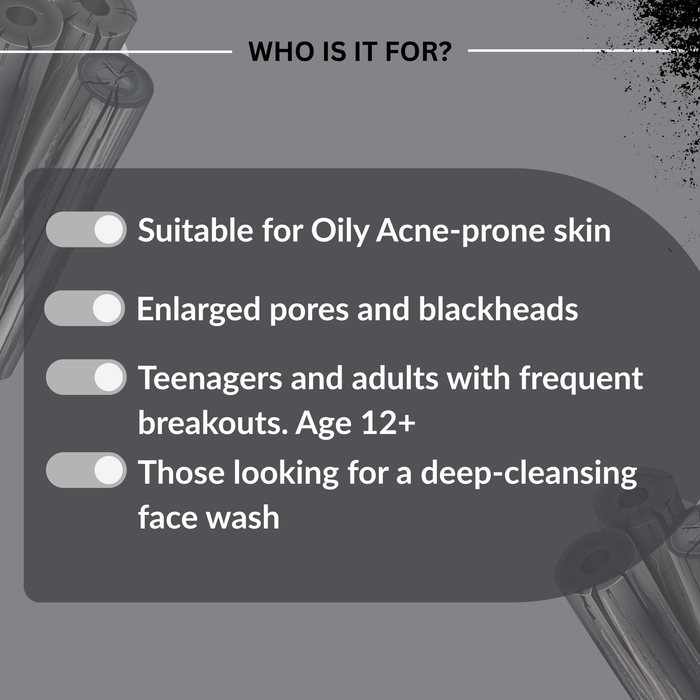 The Charcoal Champ - BHA Active Face Wash