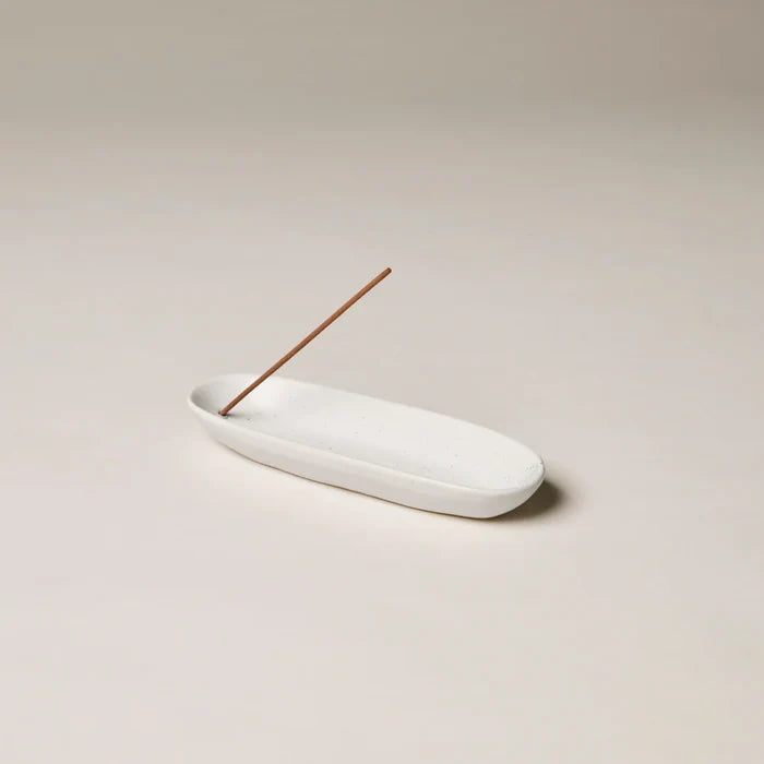THE COLLECTOR CERAMIC INCENSE HOLDER | White - Darling & Domain