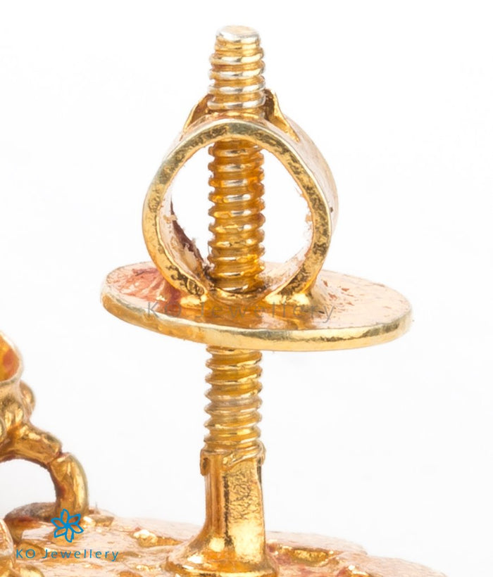 The Ipshita Silver Lakshmi Jhumka