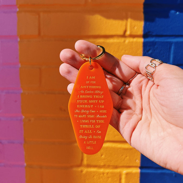 The Mastermind Mantra Motel Keytag