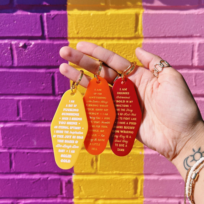 The Mastermind Mantra Motel Keytag