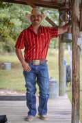 The Maverick in Red-SS Snap Shirt