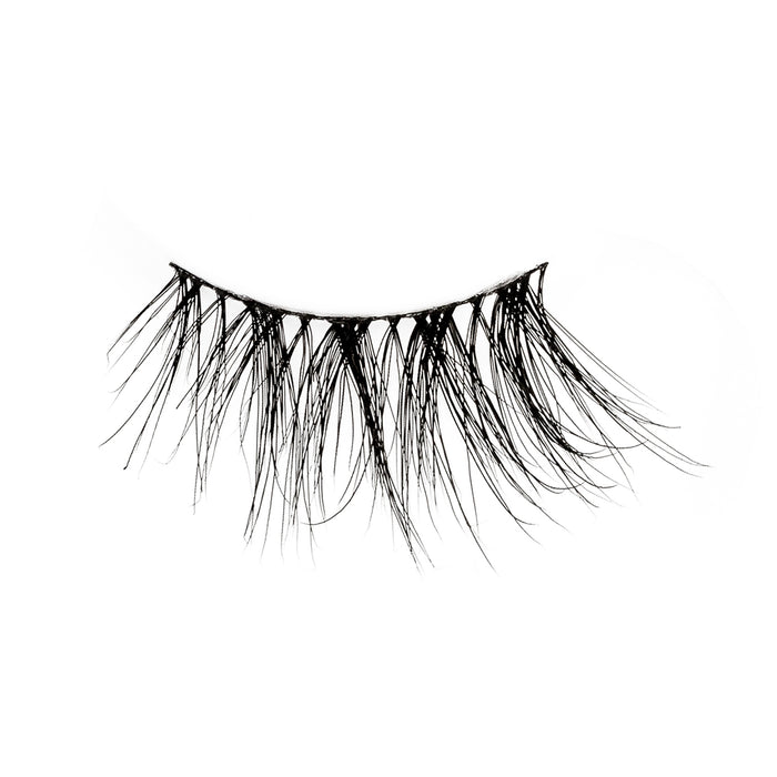 Abstract curved lattice of black threads against a white background