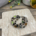 Three Strand Glass & Sterling Bracelet