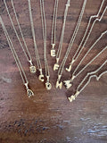 Tiny Bubble Initial Necklace