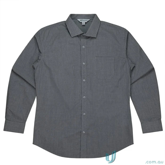 Gray long-sleeved shirt perfect for uniforms from Toorak L/S Shirt collection