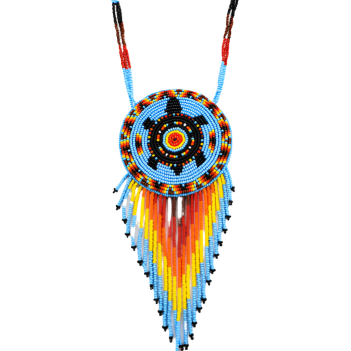 TRIBAL ROOTS Large Medallion Necklace - Turtle Island