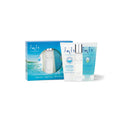 Inis skincare product set with bottles and packaging on a white background