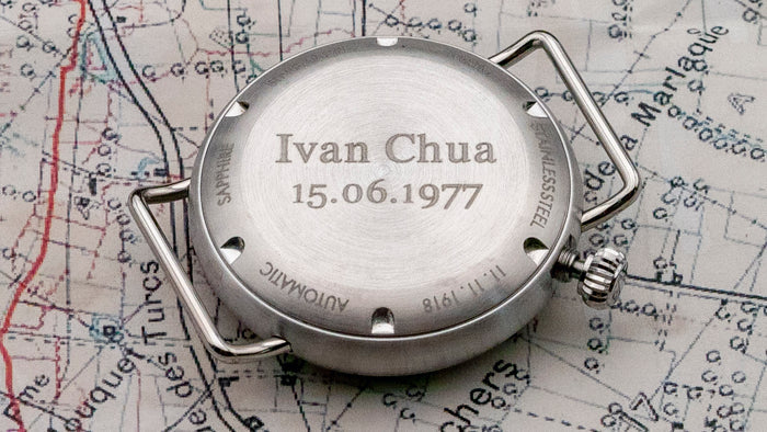 personalized watch case back