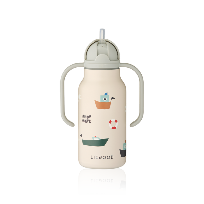 Liewood - Water Bottle - Kimmie - Sailing - Sandy - Straw