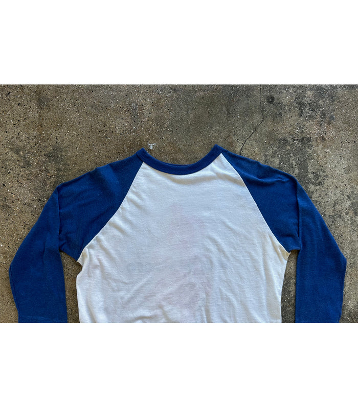 Wild Westside Baseball Tee - Logo / Horse (Blue/White)