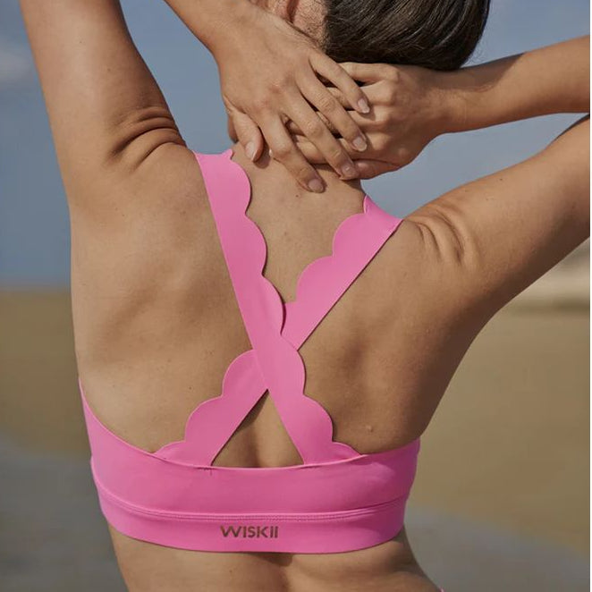 Wiskii Women's Cross Back Sports Bra