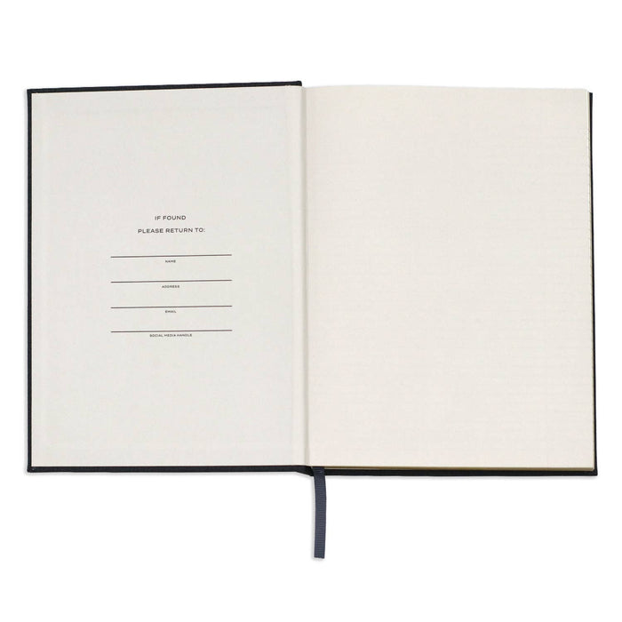 Wit & Delight - Black Linen Note to Self Journal: Linen