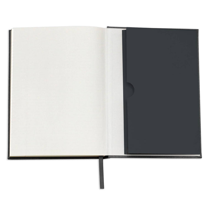 Wit & Delight - Black Linen Note to Self Journal: Linen