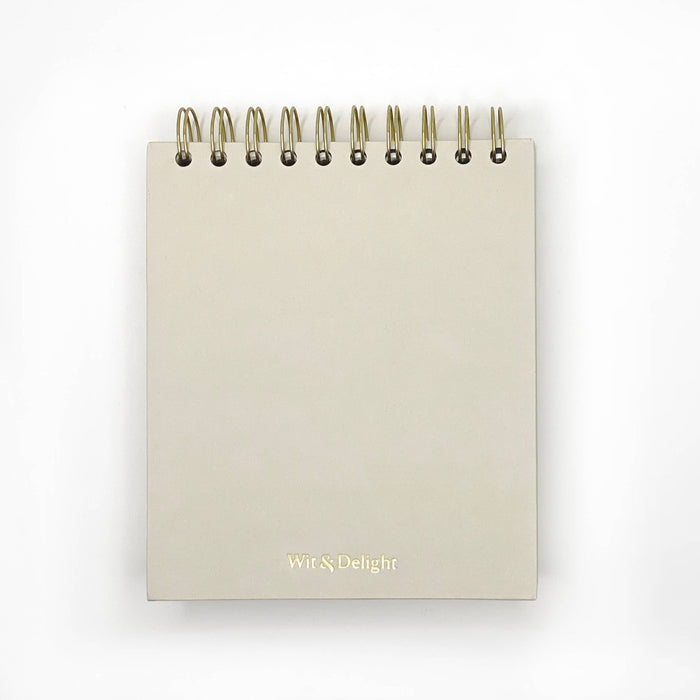 Wit & Delight - Cream Write it Down Desktop Notepad