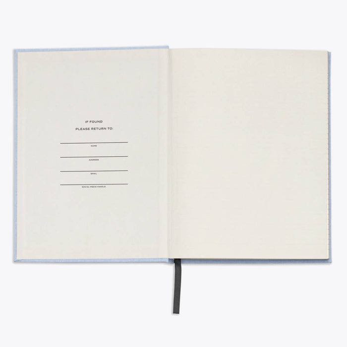 Wit & Delight - Light Blue Linen Note to Self Journal