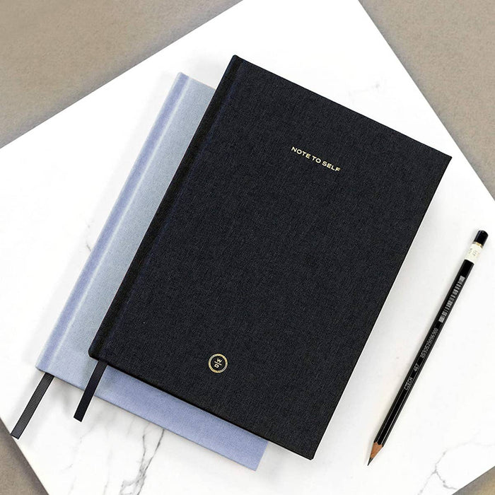Wit & Delight - Light Blue Linen Note to Self Journal