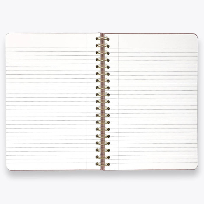 Wit & Delight - Pink Linen Spiral Note to Self Journal