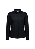 Biz Collection Womens Venture Long Sleeve Shirt BS2619LL in Black product view