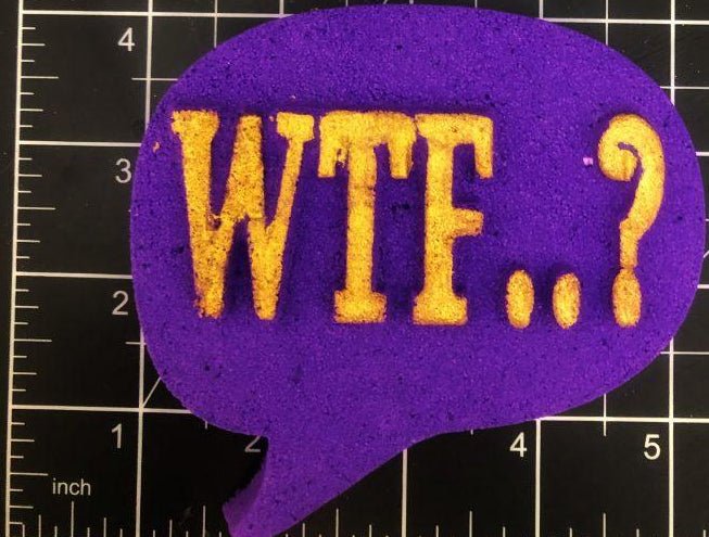 WTF Speech Bubble - DB Bath Bomb Moulds - NorthWood Candle & Craft