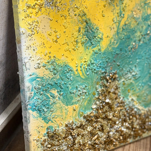 Yellow & Teal Wall Art