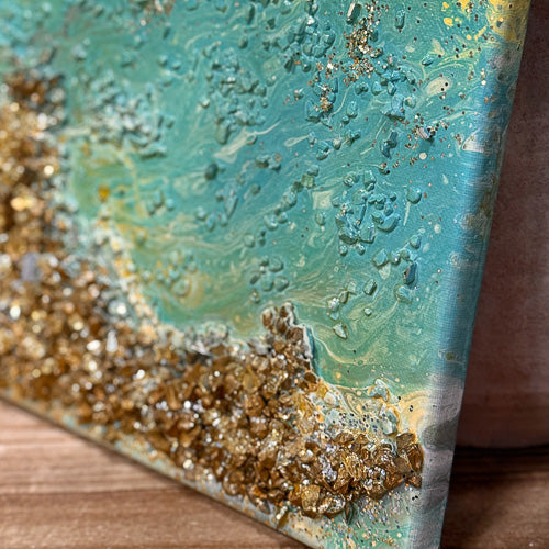 Yellow & Teal Wall Art