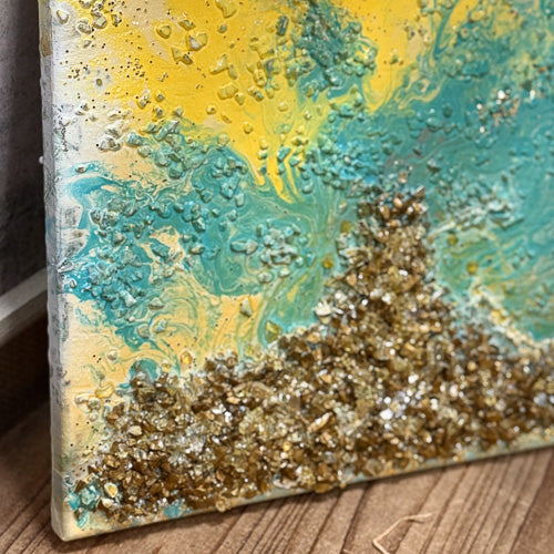Yellow & Teal Wall Art