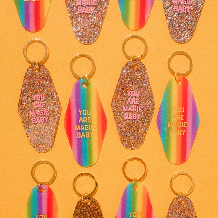 You Are Magic Baby Motel Keytag - Glitter