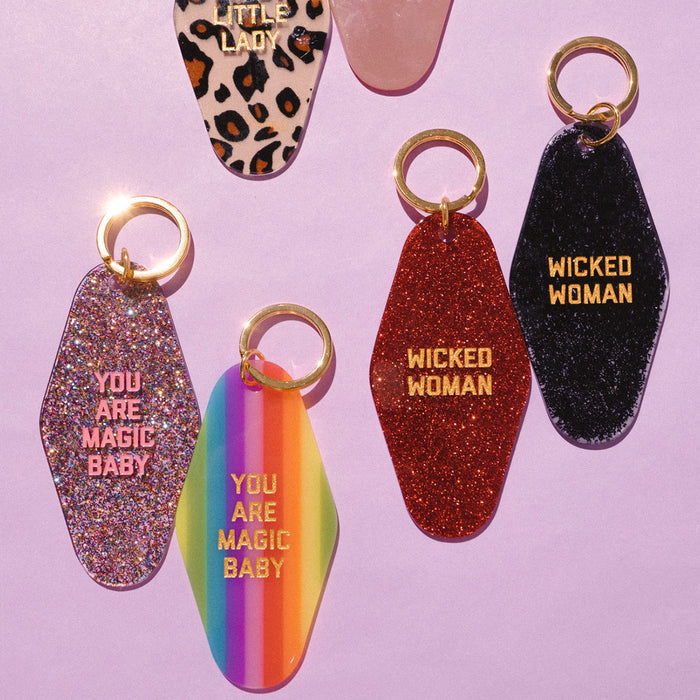 You Are Magic Baby Motel Keytag - Glitter