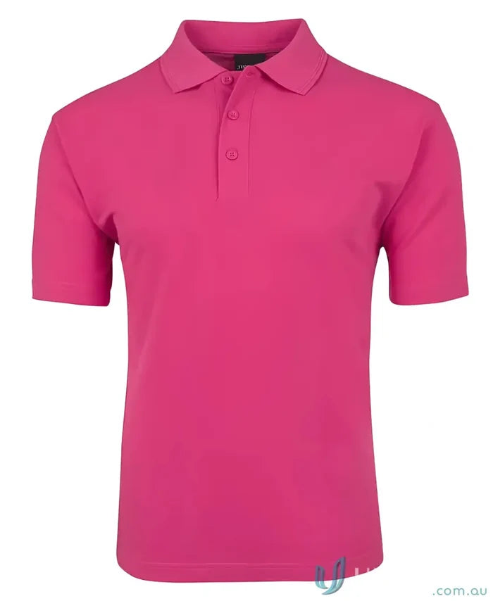 Pink short-sleeved polo shirt from Men in Classic Fit Polo Code 2KP by JBs Kids