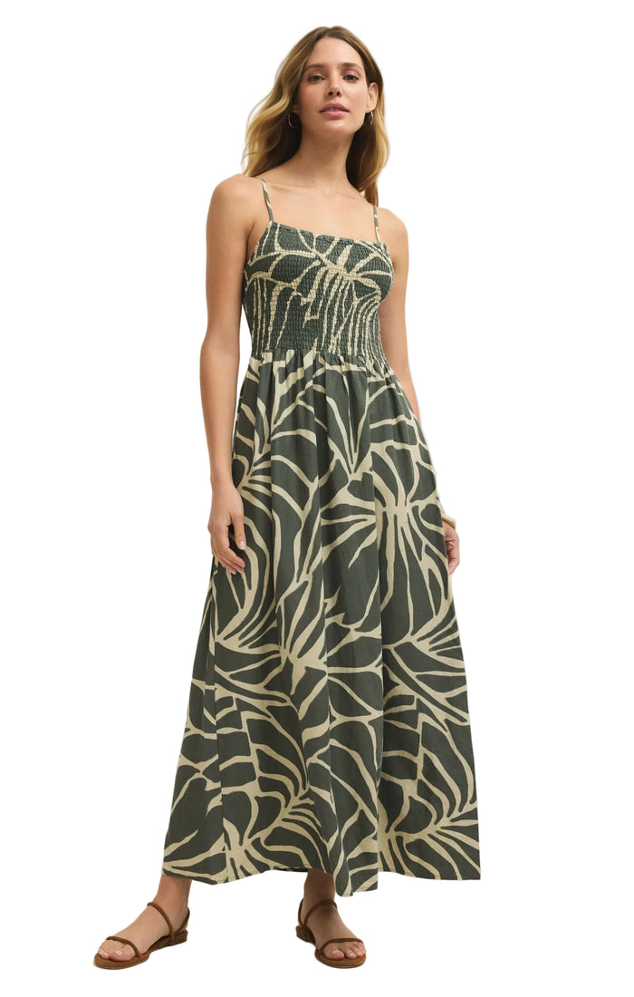 Z Supply Women's Bayside Tova Palm Midi Dress