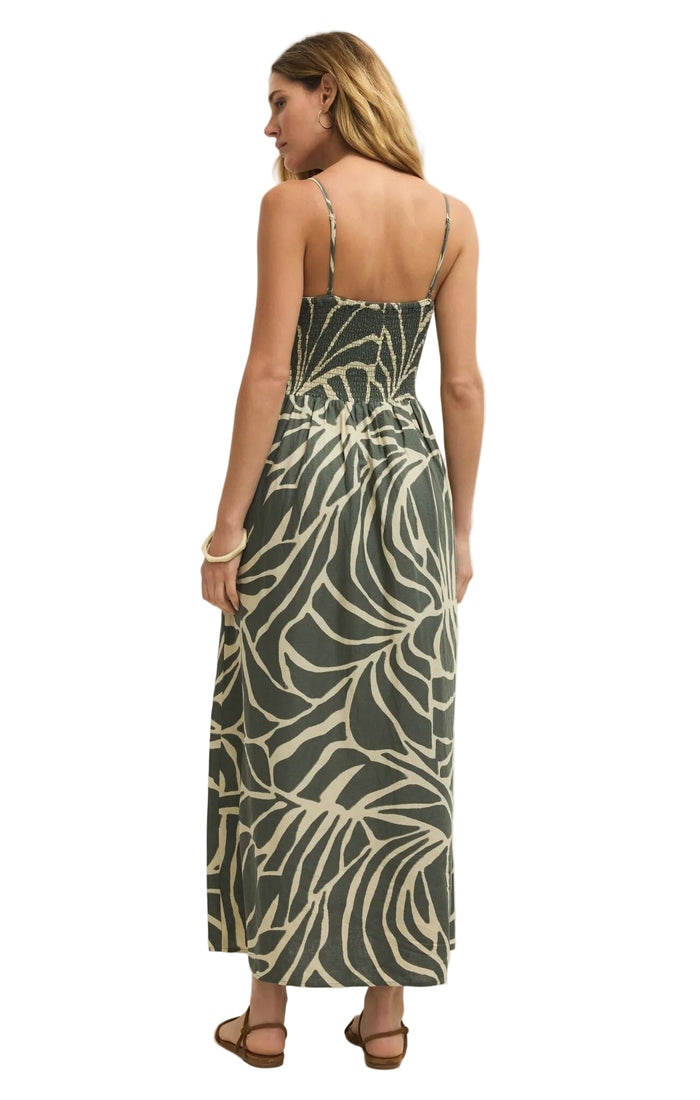 Z Supply Women's Bayside Tova Palm Midi Dress
